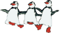 Dancing penguins